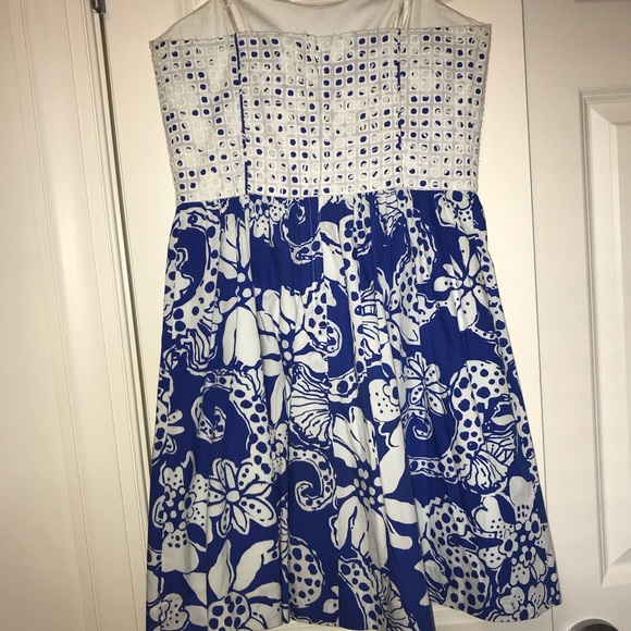 Lilly Pulitzer Ferris Strapless Cotten Eyelet - Picture 2 of 6